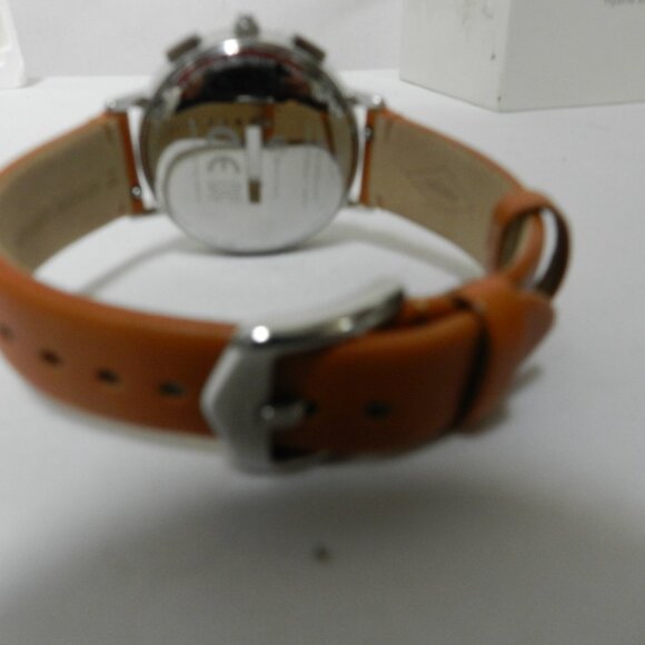 Fossil Hybrid Smartwatch blue face brown leather band Women NO Charger NEW NIB main image 10